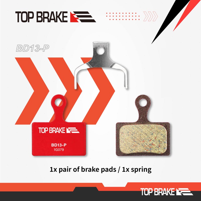 Top Brake وسادات فرامل قرص الفرامل العلوية لدراجة الطريق Shimano XTR-M9100، Dura Ace R9170، GRX RX400، BR RS305,405,505,805; تيكترو HD-R310/R510، حامل مسطح TRP-Hylex - Image 3
